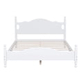 thumbnail image 3 of Hassch Modern Queen Size Wood Platform Bed with Headboard and Footboard, White, 3 of 8