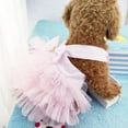 thumbnail image 6 of XiHAMA Dog Dresses, Fashion Pet Dog Clothes, Striped Mesh Puppy Dogs Princess Dresses, 6 of 9