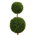 thumbnail image 3 of Nearly Natural 5.5 ft. Triple Ball Boxwood Artificial Topiary Tree, UV Resistant (Indoor/Outdoor), 3 of 5