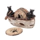 thumbnail image 3 of Juego de posavasos de madera con soporte para posavasos, posavasos decorativos, decoración del hogar, mantel individual, figura de estatua de oso para, 3 of 9