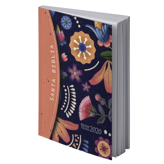 Biblia RVR 2020 Compacta Flores Rústica