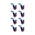 thumbnail image 1 of 8 Uds casco de motocicleta gancho pequeño Universal acero inoxidable Color titanio motocicleta conveniente 6, 1 of 5