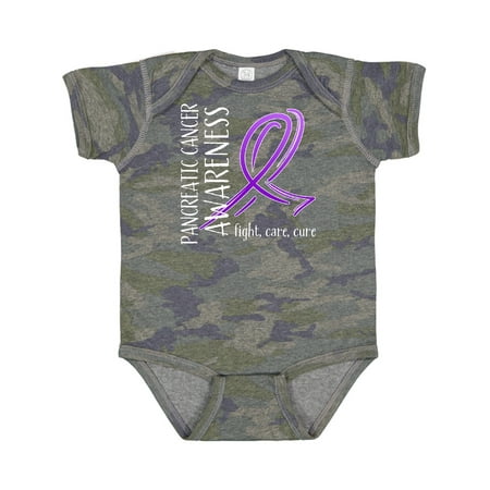 

Inktastic Pancreatic Cancer Awareness- Fight Care Cure Gift Baby Boy or Baby Girl Bodysuit