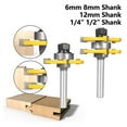 thumbnail image 2 of 2 Pcs 6/6.35/8/12/12.7MM Tige 47.6MM Trancheuse pour Menuiserie, Haute Précision, 2 of 4