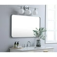 thumbnail image 3 of Soft corner metal rectangular mirror 24x40 inch in Silver, 3 of 5