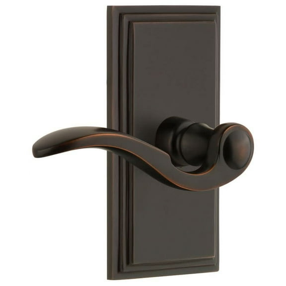 Grandeur Carbel_Dd_Na Carre Solid Brass Rose Dummy Door Lever Set - Bronze