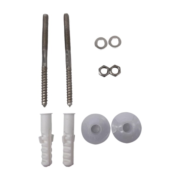 Kit de montaje para baños, pernos de tornillo, kits de fijación para lavabos, tornillos resistentes, fácil instalación, pernos de repuesto, fijación, 08 cm x 11 cm