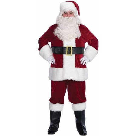 Velvet Complete Santa Men's Halloween Costume