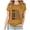 Yellow, variant on Wenini Women's Easter T-Shirt Letter Graphic Casual Summer Tops Short Sleeve Round Neck Loose Comfy Basic Tee, Orange XXL