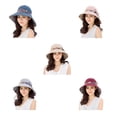 thumbnail image 2 of fastboy Chapeau Large Bord pour Femmes, Protection UV, Décoration Panama, 2 of 9