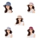 thumbnail image 4 of Naiovety Sombrero de paja plegable para mujer y niña, para viajes al aire libre, playa, ala ancha Sombreros gris claro Naiovety PS10131-04, 4 of 6