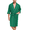 Green, variant on Mens 100% Cotton Short Robes Summer Lightweight Kimono Bathrobe Soft Knee Length Robe with Pockets (Navy Blue, L)
