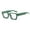 Green, variant on HUANLEDASH 1 Pair Retro Style Glasses Blue Light Blocking Square Frame Glasses UV Protection Flat-Light Mirrors Eyewear Vacation Accessory