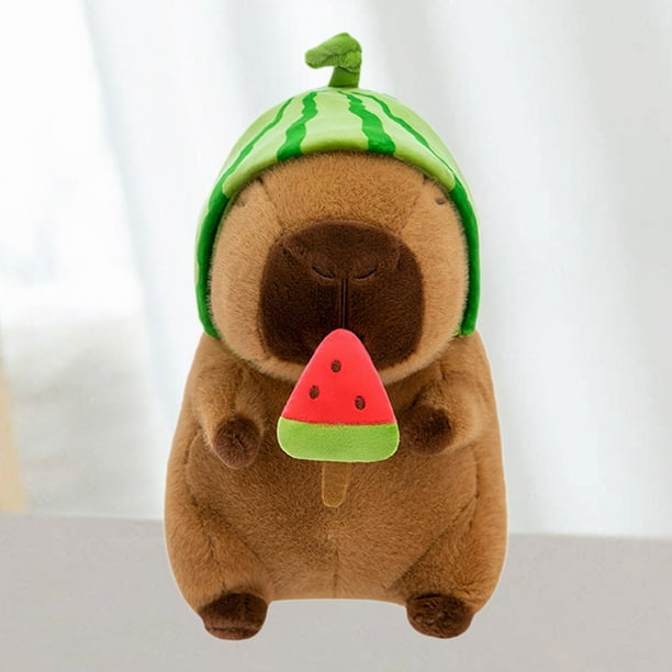 Capybara Muñeca Animal de peluche Decoración del hogar Decoración del hogar Favor Acompañe Toy Capybara Plushie para niños adolescentes Familia 25 cm