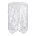 thumbnail image 2 of CHICTRY Kids Boys Girls Jazz Hip-Hop Dance Tops Performance Costume Sparkling Shiny Sequins Waistcoat Vest, 2 of 5