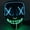 Ice Blue+Green, variant on Bad Piggies Scary LED Glow Multi-color Plastic Halloween Costume Mask, with Wire Light including Batteries for Adult