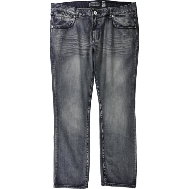 INC Hombres Berlin Faded Straight Leg Jeans, Azul, 32W x 32L
