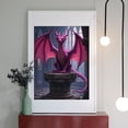 thumbnail image 2 of Diamond Art Kits for Adults - 5d Pink Dragon In Gothic Castle Diamond Painting for Adults, Diamond Art for Adults Beginners, Diamond Painting Kits for Adults for Home Wall Decor, 2 of 7