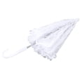 thumbnail image 3 of White Lace Parasol Umbrella, Stainless Steel Frame Lace Parasol Umbrella Light Multi Purpose  For Prom, 3 of 8
