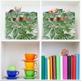 thumbnail image 7 of Tropical Palm Leaves Green Jungle [ת»»] Square Storage Basket Storage Bins Canvas Storage Organizer Closet Shelf Organizer for Home Office, 1 Pc, 7 of 7
