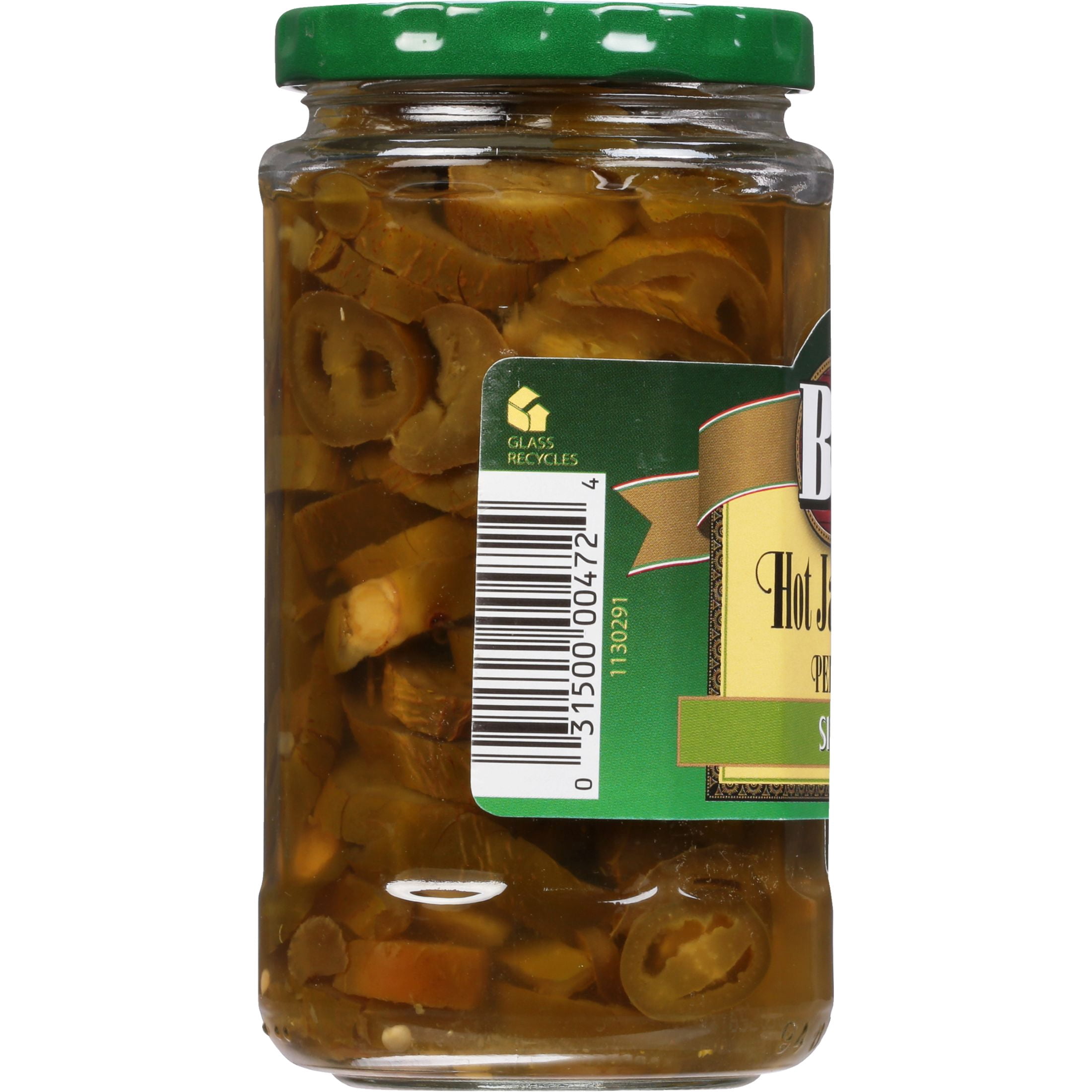 B&G Hot Jalapeno Peppers, Sliced, Kosher, Shelf-Stable, 12 fl oz Jar