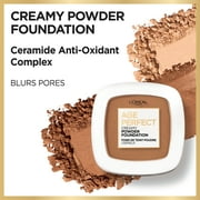 LOreal Paris Age Perfect Creamy Pressed Powder Foundation, Chestnut, 0.31 oz
