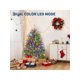 thumbnail image 2 of 4.5 ft pre-lit artificial spruce christmas tree con thickened branch tips, 200 lights, 11 lighting modes, y automatic branches con foot switch, 2 of 6