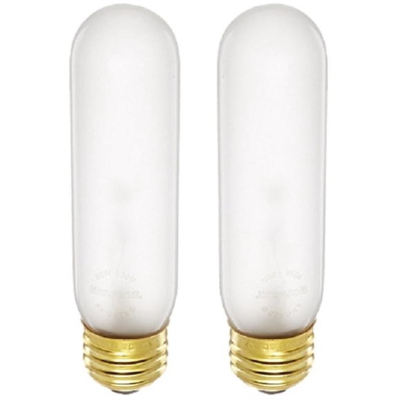 bulbrite 40t10f 40-watt incandescent t10 tubular light, frost (frost - 2 pack)