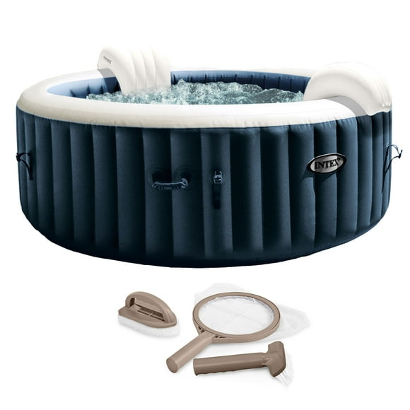 Intex 28429EP PureSpa Plus 77x28 Inch Hot Tub w/ Maintenance Accessory Kit