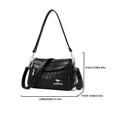 thumbnail image 4 of Bolsos de mano de piel de rombos de lujo, bolsos de mujer de alta calidad, bolsos de diseñador pequeños tipo mensajero para mujer, bolso principal de 2 capas, 4 of 5