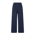 thumbnail image 4 of Summer Savings 2023! Tagold Womens Summer Shorts Pants,Fashion Women Summer Casual Loose Cotton And Linen Pocket Solid Trousers Pants, 4 of 7