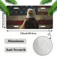 thumbnail image 2 of 1 Pcs 2D Flat License Plate Covers & Frames, Bald Eagle Against For Decorative Front, Waterproof For Decoration Aluminum License Plate Covers & Frames Cover For Men Women, 12" X 6", 2 of 7