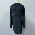 thumbnail image 5 of Aoochasliy Womens Sweaters Pullover Clothes Autumn and Winter Casaul Solid Loose O-Neck Hairy Pullover Dress for Home Casual Work Play, 5 of 5