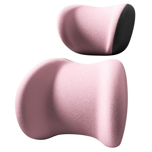 Cojín de soporte lumbar para reposacabezas de coche 2025, kit de almohada de soporte lumbar y almohada cervical para coche, cojín ergonómico para reposacabezas de asiento de coche para dolor de cuell