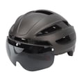 thumbnail image 3 of CJD XXL Casco de Bicicleta para Adultos Casco de Bicicleta con luz Trasera Recargable USB Gafas magnéticas Desmontables para Hombres Mujeres Ciclismo Titanio Gris, 3 of 12