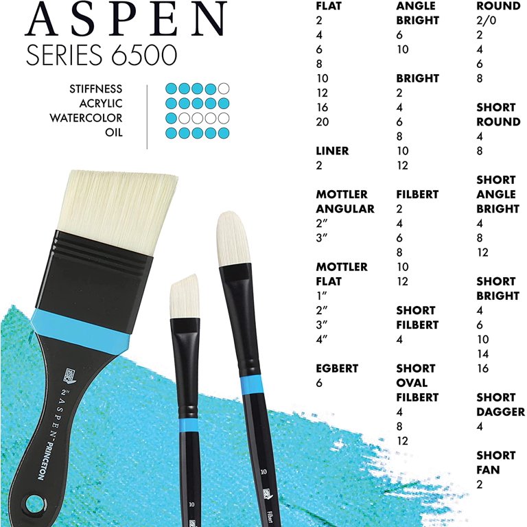 Princeton 6500 Aspen Professional Brush Set of 4