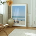 thumbnail image 6 of Relaxing on the Beach - Photography Beach Summer Seaside Coastal Ocean Waves Scenic Oak Framed Wall Art Print 16 x 20 inches, 6 of 12