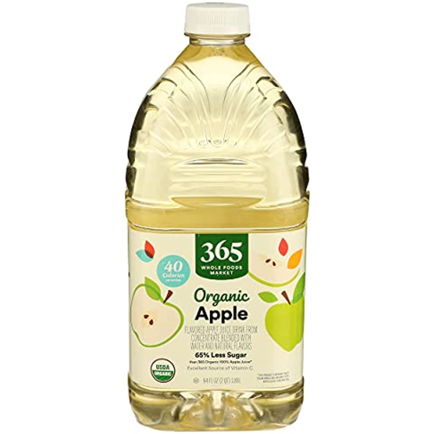 365 By Whole Foods Market, Juice Reduced Sugar Apple Organic, 64 Fl Oz