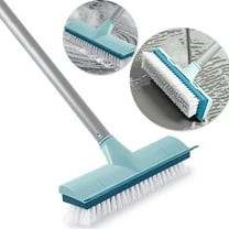 1 Piece PIPETPET Floor Scrub Brush with Long Handle for Cleaning Bathroom, Kitchen and Deck (Blue)