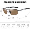 thumbnail image 6 of KANASTAL Polarized Sport Sunglasses for Men Women Driving Cycling Running Fishing Goggles Brown, 6 of 7