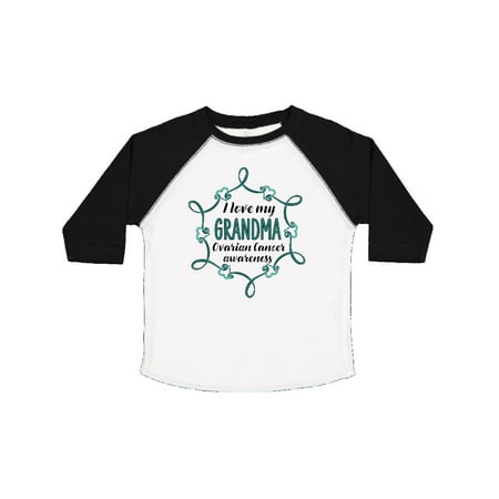 

Inktastic I Love My Grandma Ovarian Cancer Awareness Gift Toddler Boy or Toddler Girl T-Shirt