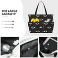 thumbnail image 3 of Large Beach Bags Water-resistant Sandproof - starry sky evil eye Cute Beach Tote Bags for Women with Zipper, 3 of 6