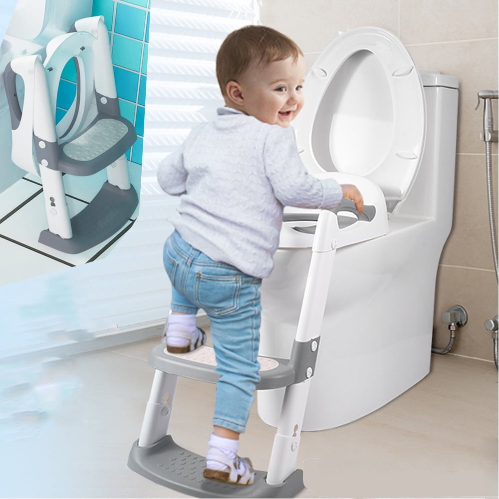 Potty Training Seat with Step Stool Ladder,Potty Ladder for Toddlers