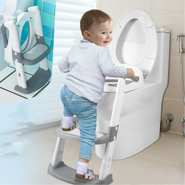 Potty Training Seat with Step Stool Ladder,Potty Ladder for Toddlers