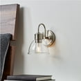 thumbnail image 5 of Better Homes & Gardens Silver 1-Light Indoor Wall Sconce, Glass Shade, LED Bulb Included, No Battery, 5 of 9