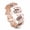 Champagne (Rose Gold), variant on Irregular Enamel Bangle Bracelet Geometric Colorful Oil Painted Statement Cuff Stretch Jewelry Multi-Color Abstract Resin Inlay Wristband for Women Everyday Fashion Accessories