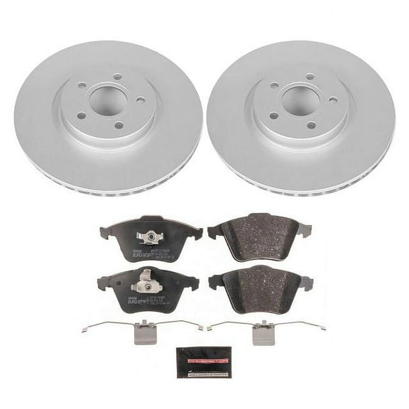 Power Stop Front Euro-Stop ECE-R90 Certified Brake Pad and Rotor Kit ESK5430