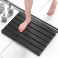 thumbnail image 1 of Alfombra de baño y ducha Domax de madera de bambú antideslizante e impermeable, 1 of 8