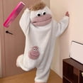 thumbnail image 5 of Xyant Big Mouth Monster Onesie Silly Monster Onesie Plush Onesie Pajamas for Men Women Cozy Home Loungewear, 5 of 7