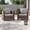 Light Gray, variant on ACEGOSES Outdoor Patio Wicker Chairs Set of 2, Brown Rattan Seating with Thick Cushions for Lawn or Poolside, Light Gray